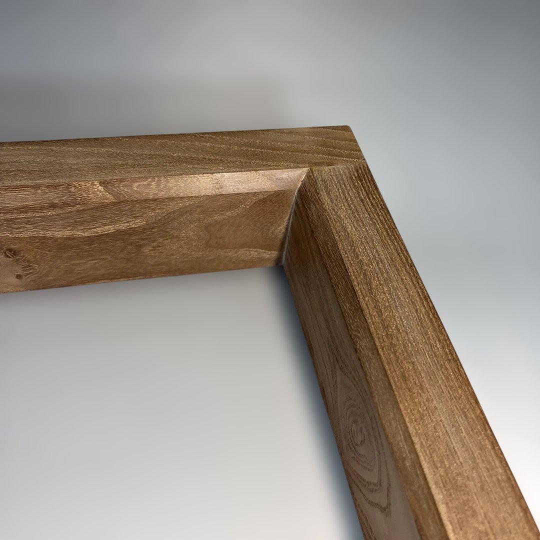 【中古品】茶道具　雄斎造　本桑炉縁（共箱）