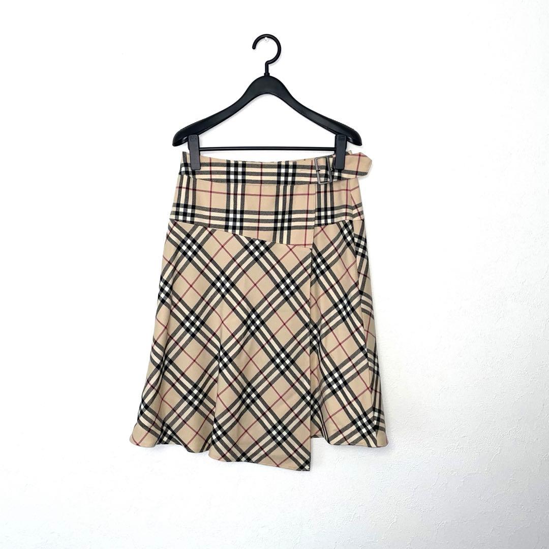 【田中 野夫 】BURBERRY LONDON ノバチェック スカート