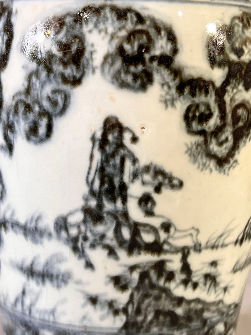 DT646 中国 染付 梅瓶 29cm