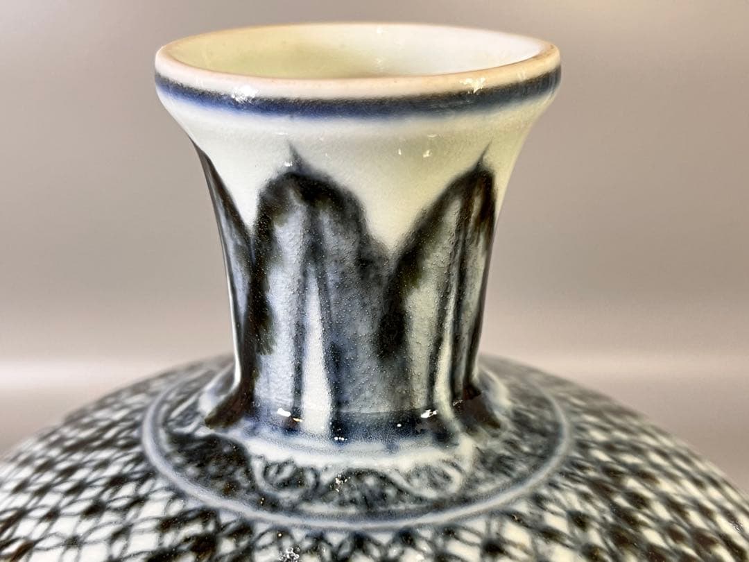 DT646 中国 染付 梅瓶 29cm