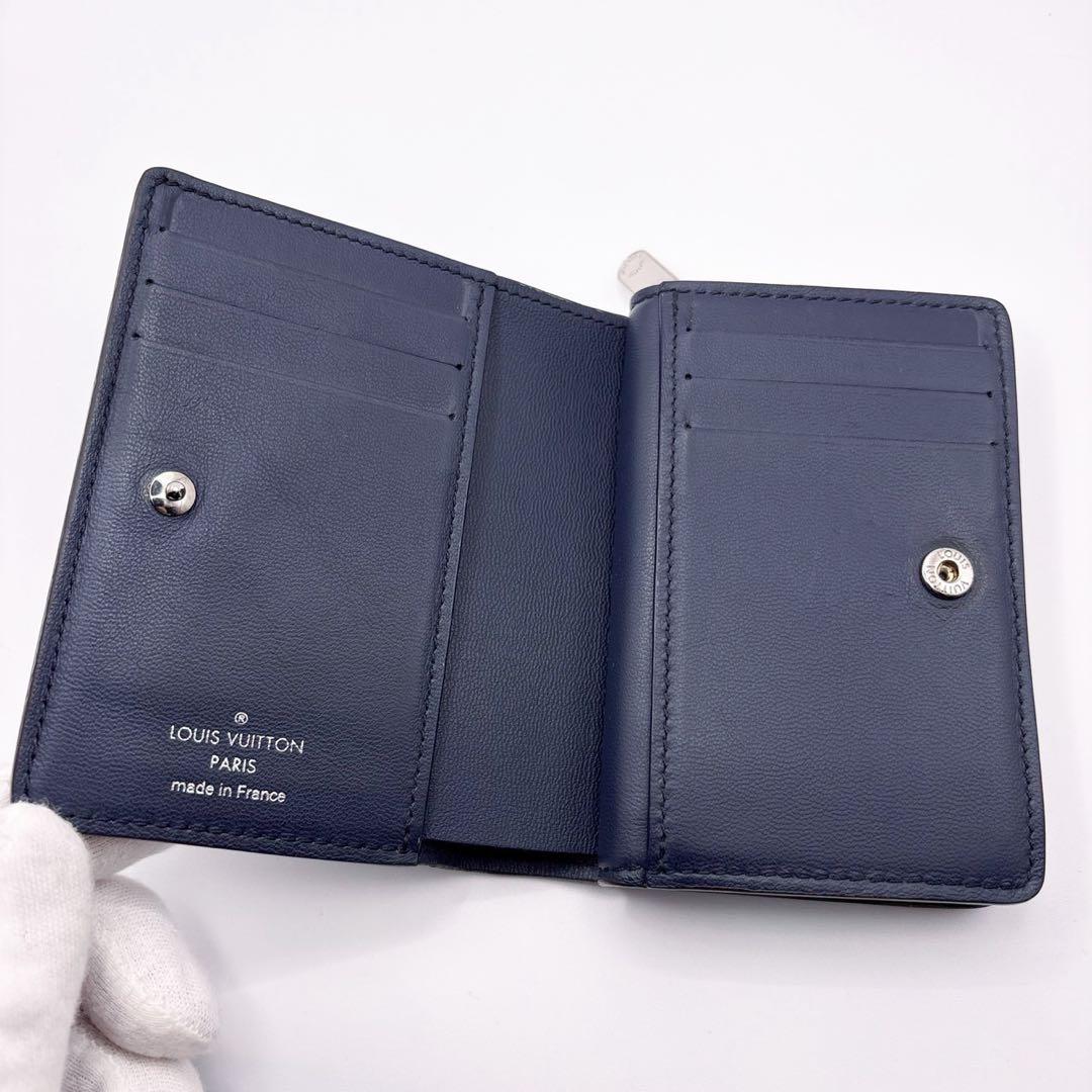 現行品✨ルイヴィトン 2つ折り財布 ポルトフォイユクレア マリーヌ　フライト
