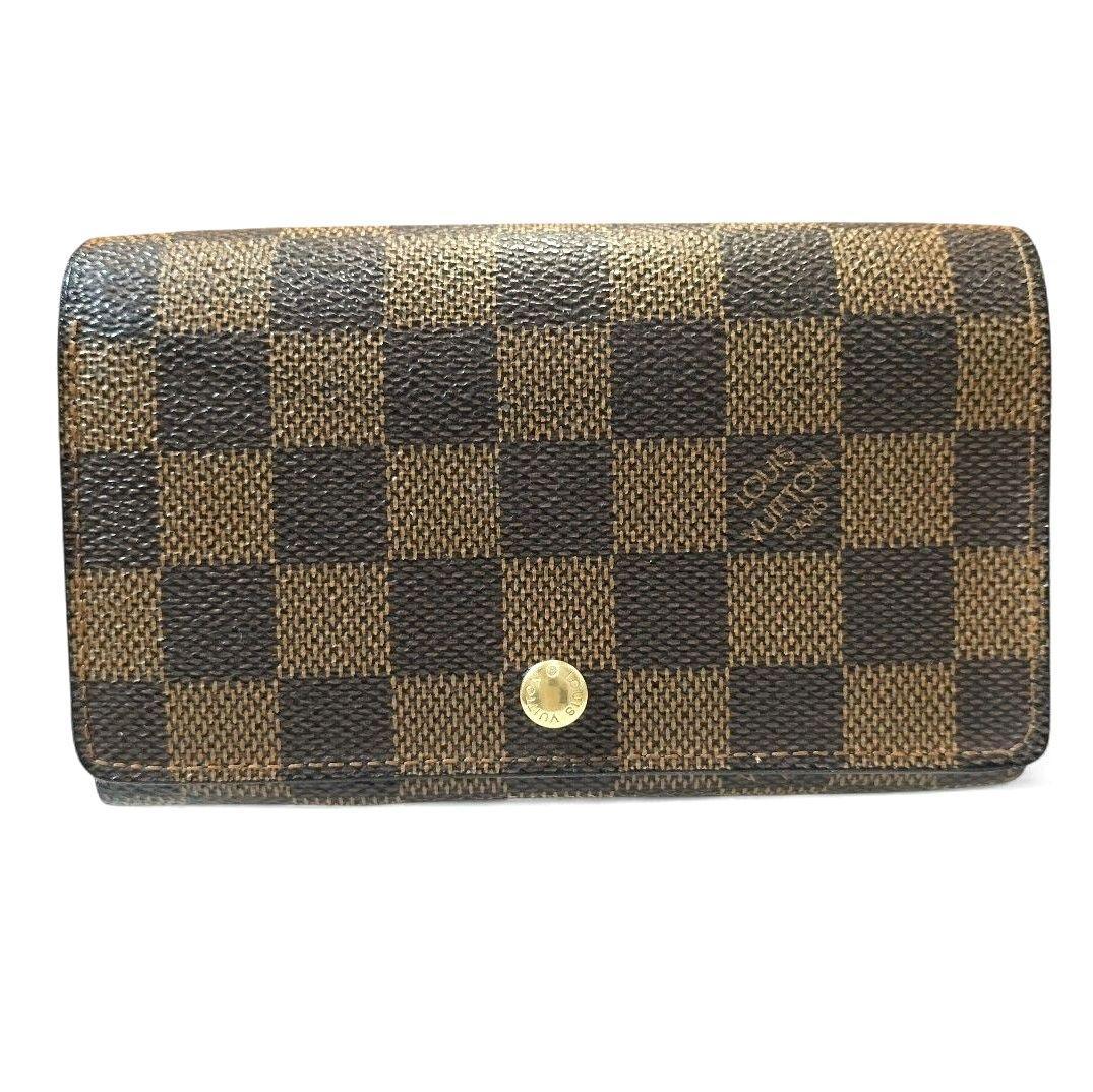 ダミエ エベヌ ポルトモネ ビエ トレゾール 二つ折り財布 ルイヴィトン