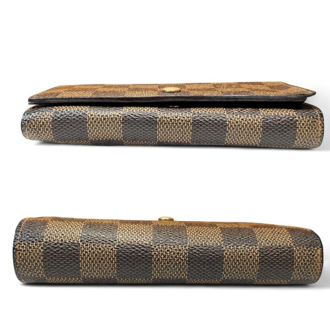 ダミエ エベヌ ポルトモネ ビエ トレゾール 二つ折り財布 ルイヴィトン