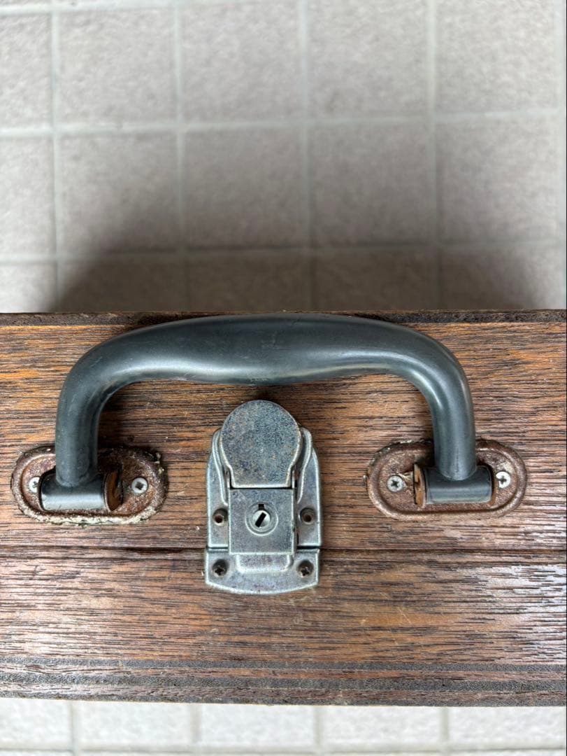 昭和レトロ&アンティーク! 背筋力計.木箱ケース! 希少!レア!