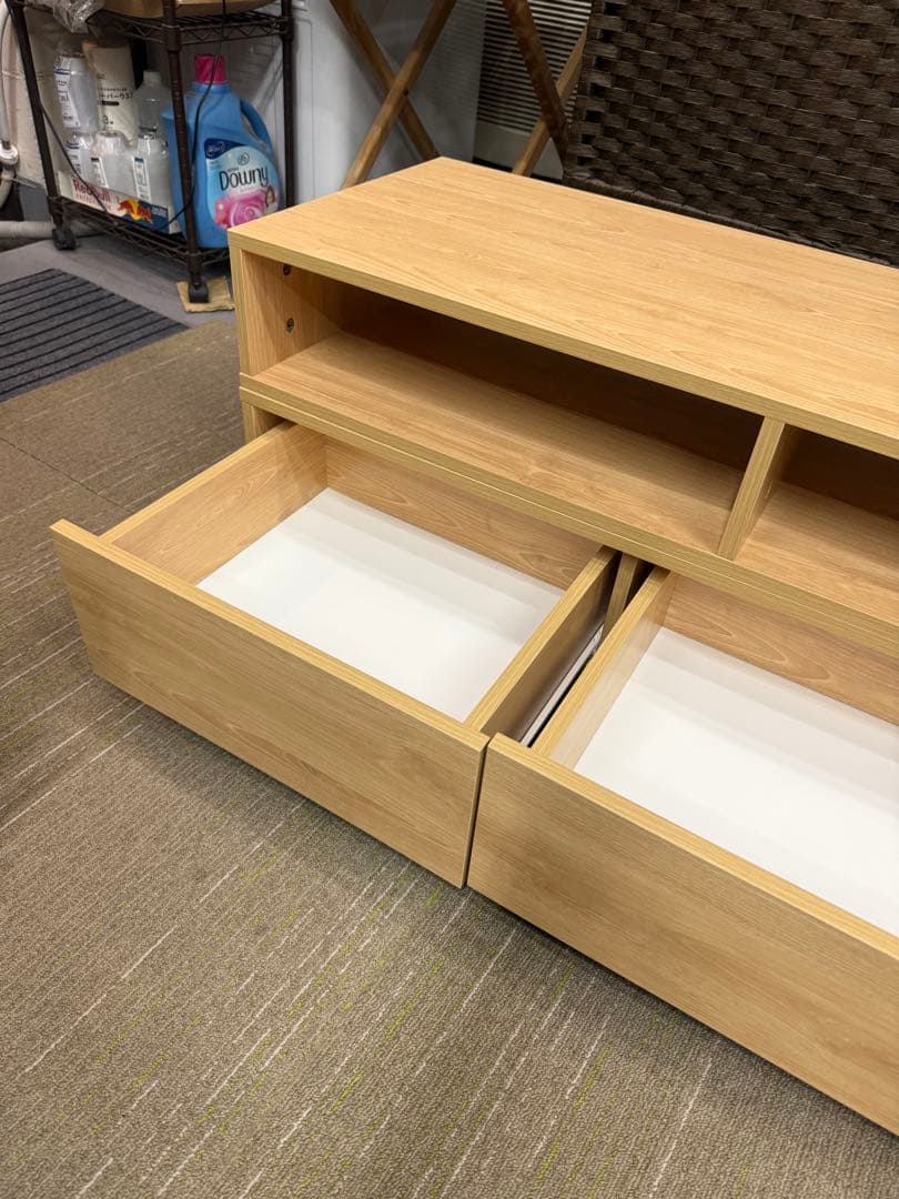 【美品】【洗浄消毒作業済】伸縮式テレビボード　テレビ台　TVボード