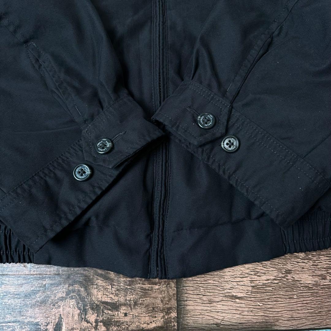 1*1様 極美品　ポロ　ラルフローレン　刺繍ロゴ　スイングトップ　ブラック　黒