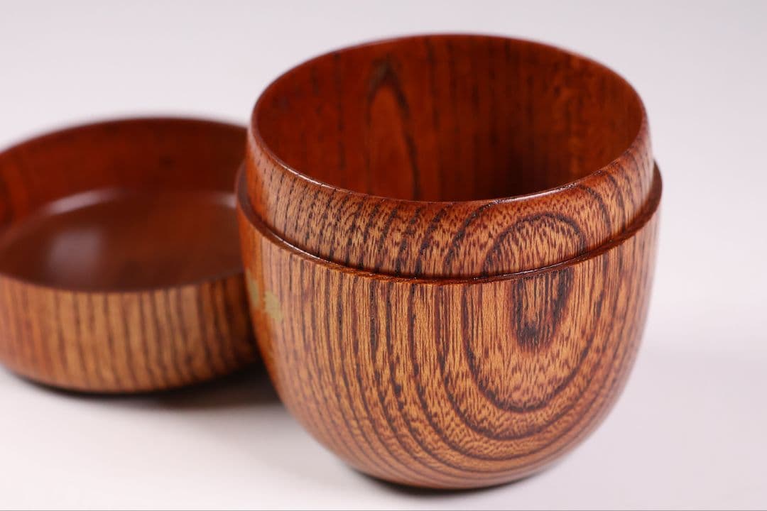 専用品 茶道具 中出松峰 欅拭漆 蔦蒔絵 中棗 共箱 木製 漆芸【MA907】