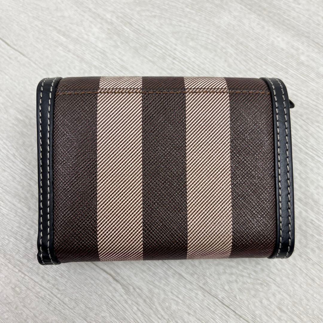 現行✨ バーバリー 三つ折財布 スモールチェック フォールディングウォレット