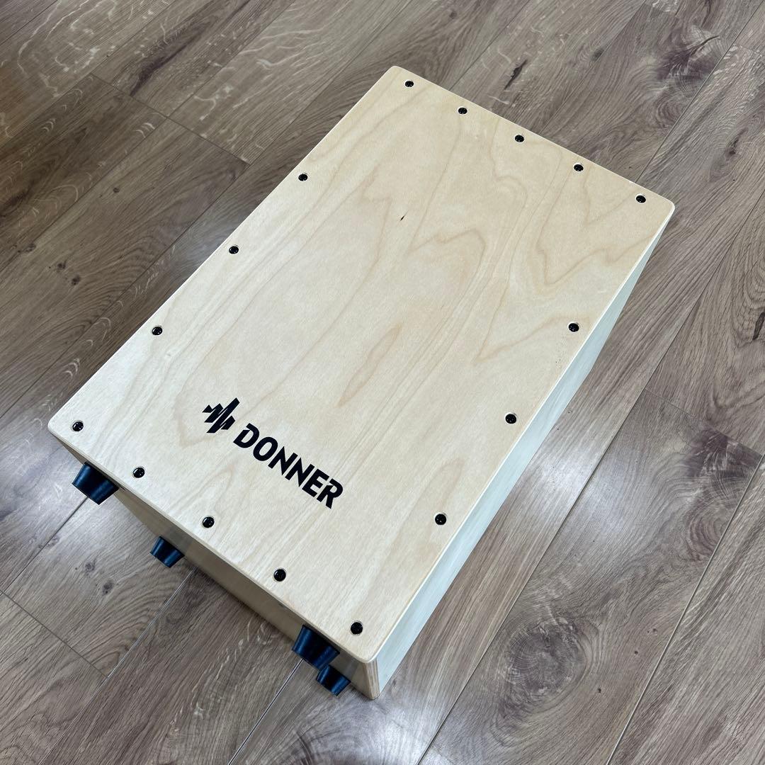 DONNER カホン ナチュラルウッド　カバー付き、おまけ付き