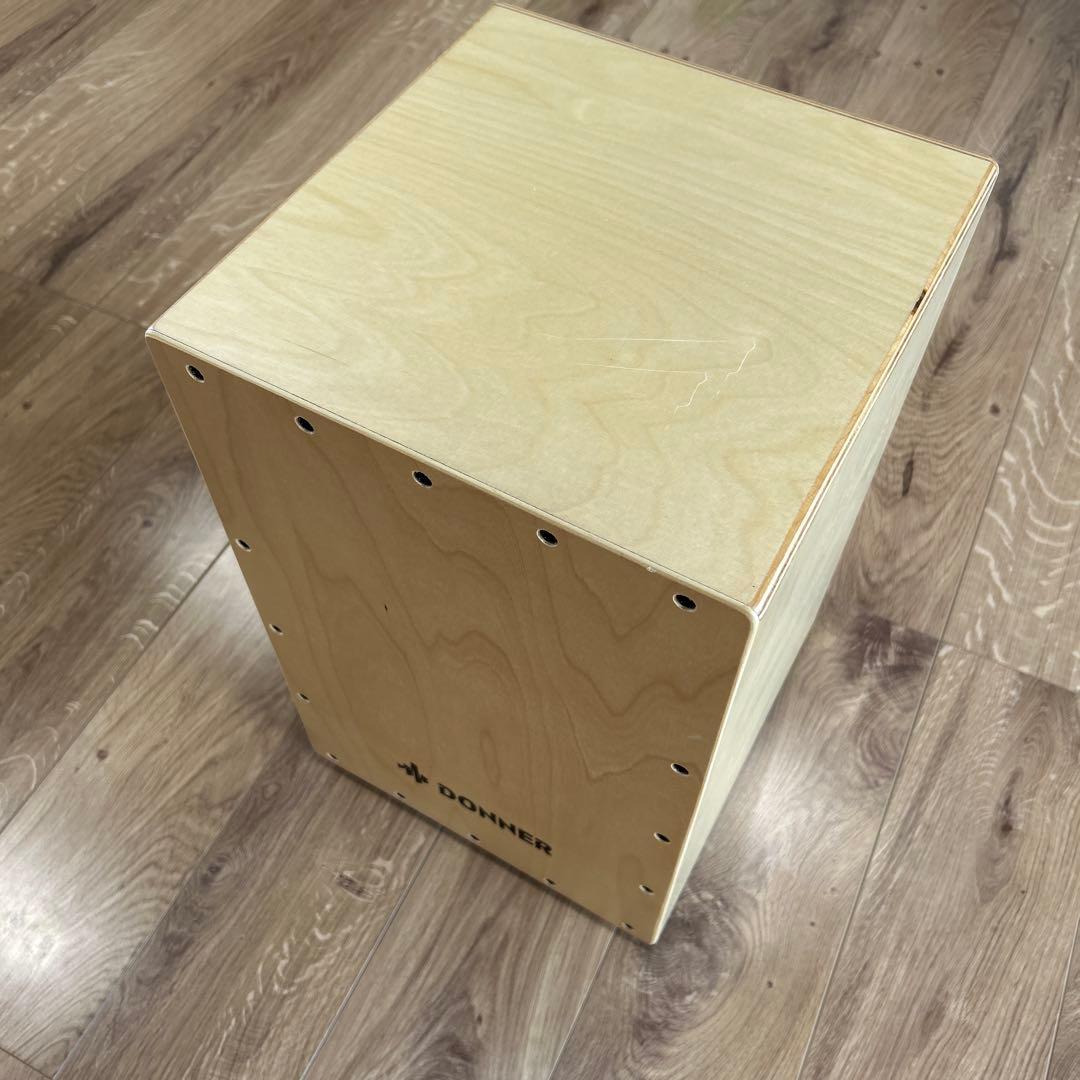 DONNER カホン ナチュラルウッド　カバー付き、おまけ付き