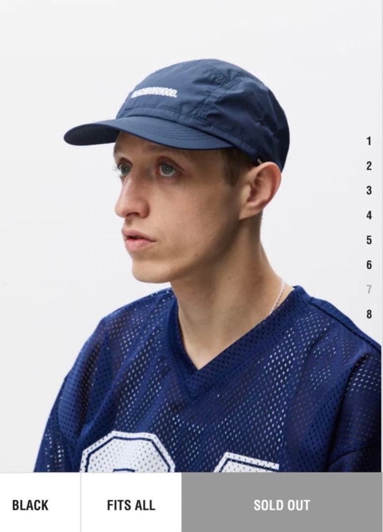 NEIGHBORHOOD JET CAP-1 ブラック