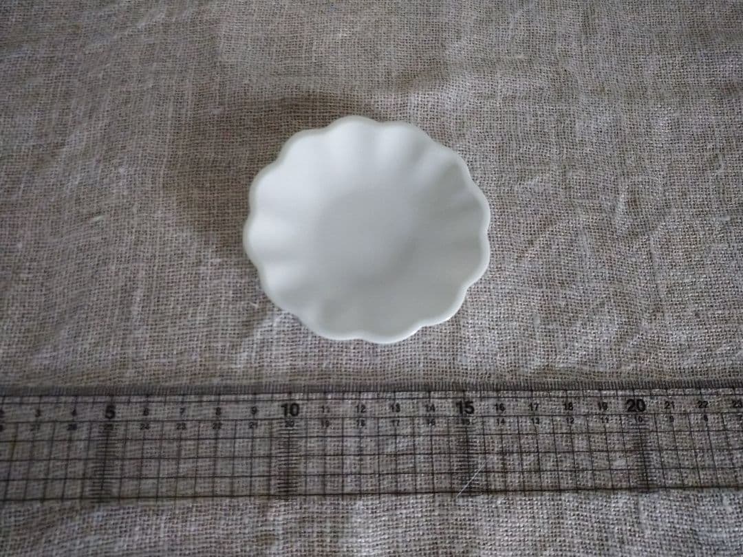 ◇白い器/作家もの◇ 岡田直人さん 00年代 23.5cm　浅鉢 + 豆皿おまけ