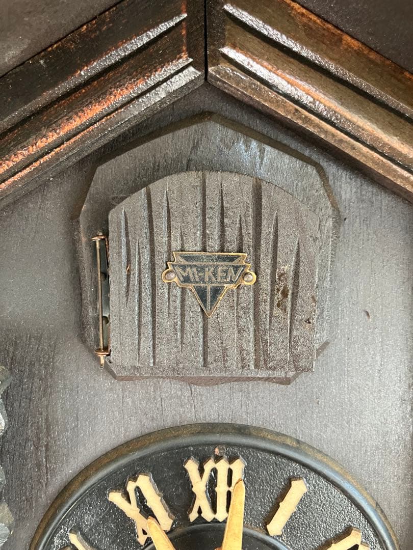 ケ*ン様 鳩時計　分錘式　ミケン時計工業　動作確認済み　ジャンク