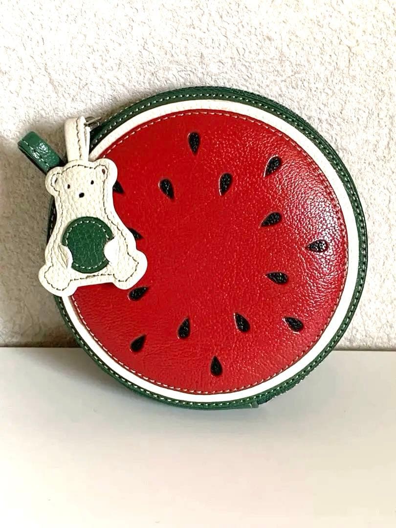 IBIZA すいか くま ケース 小銭入れ マルチケース やぎ革 イビサ