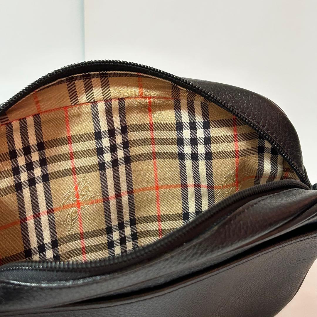 Burberrys バーバリーズ ショルダーバッグ ブラック レザー レディース