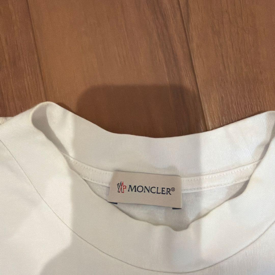 Moncler ホワイト Tシャツ クルーネック
