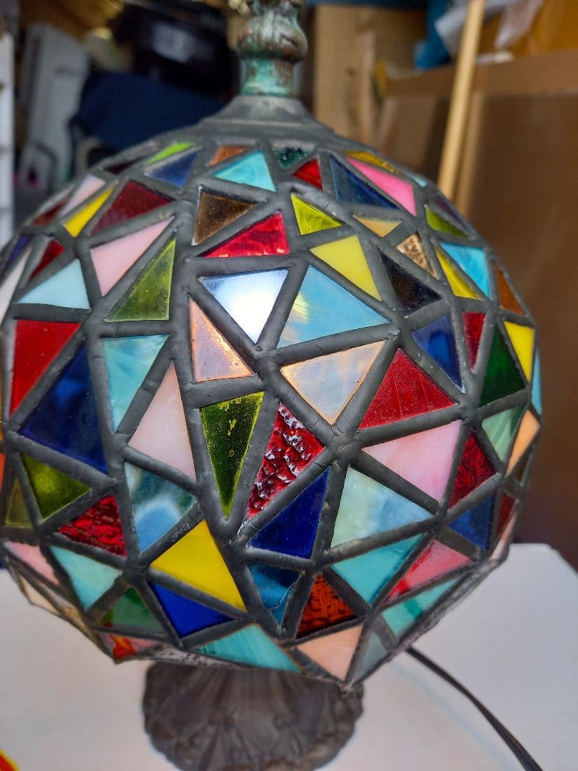 手作り高級品特別使用これ逸品ですよ‼️ステンドグラススタンド