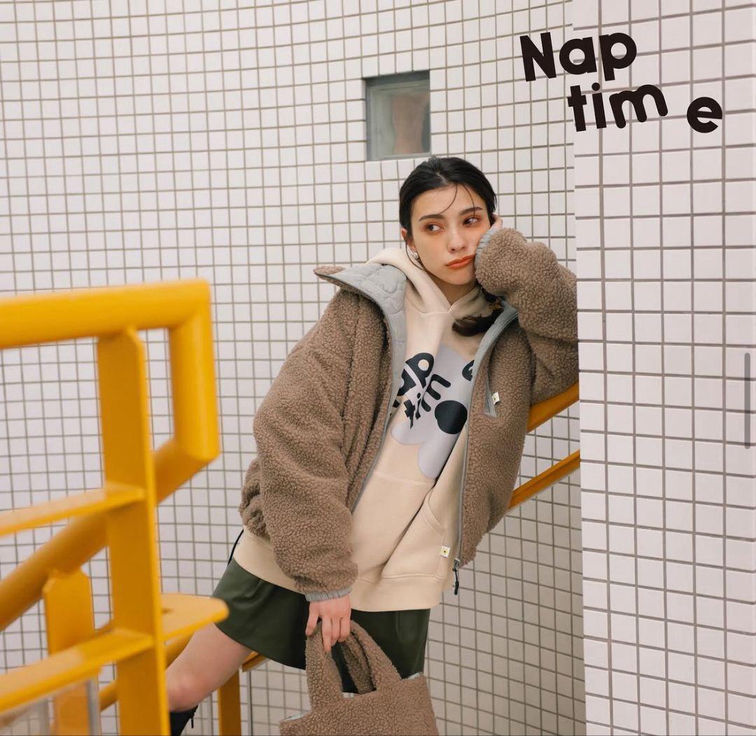 ナップタイム　naptime. Nissy 西島隆弘　パーカー　ベージュ