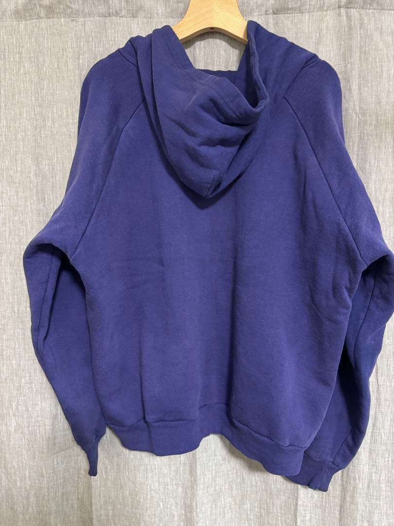 80s BIG YANK ダブルフェイス　ジップアップパーカー　XL ナス紺