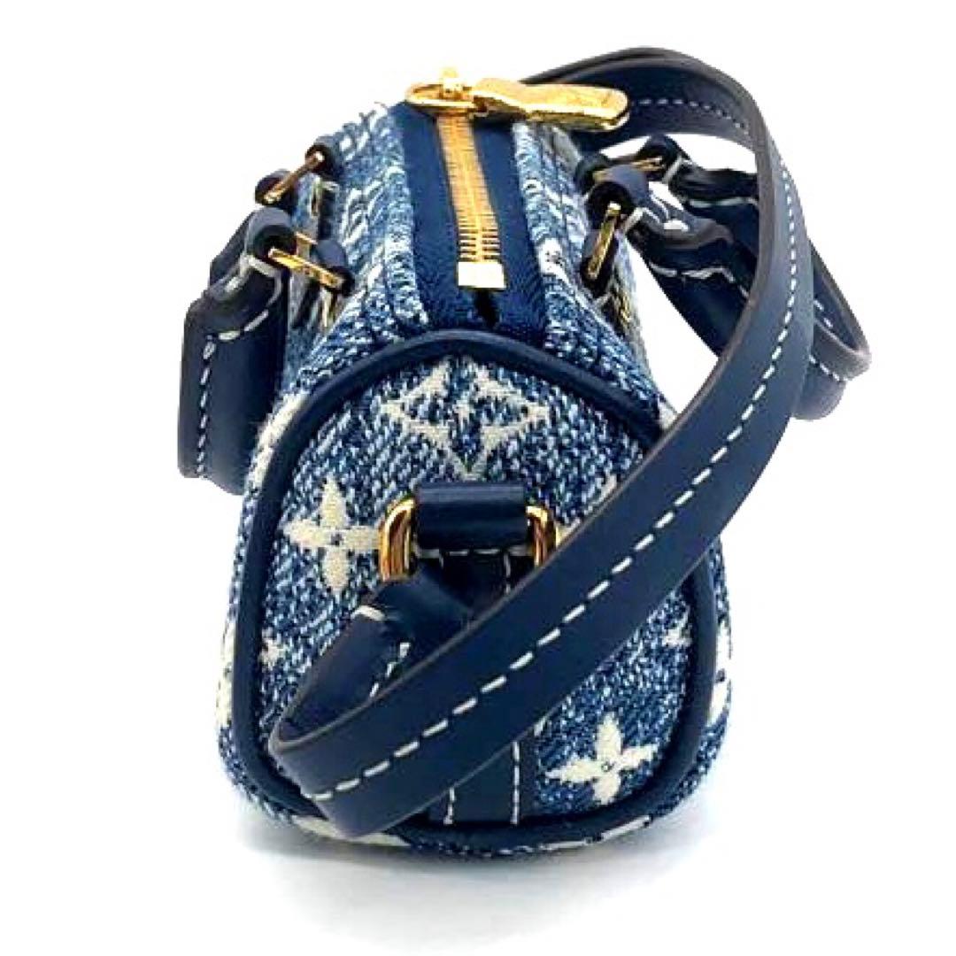 未使用✨ルイヴィトン デニム　マイクロチャーム マイクロバッグ ブルー系