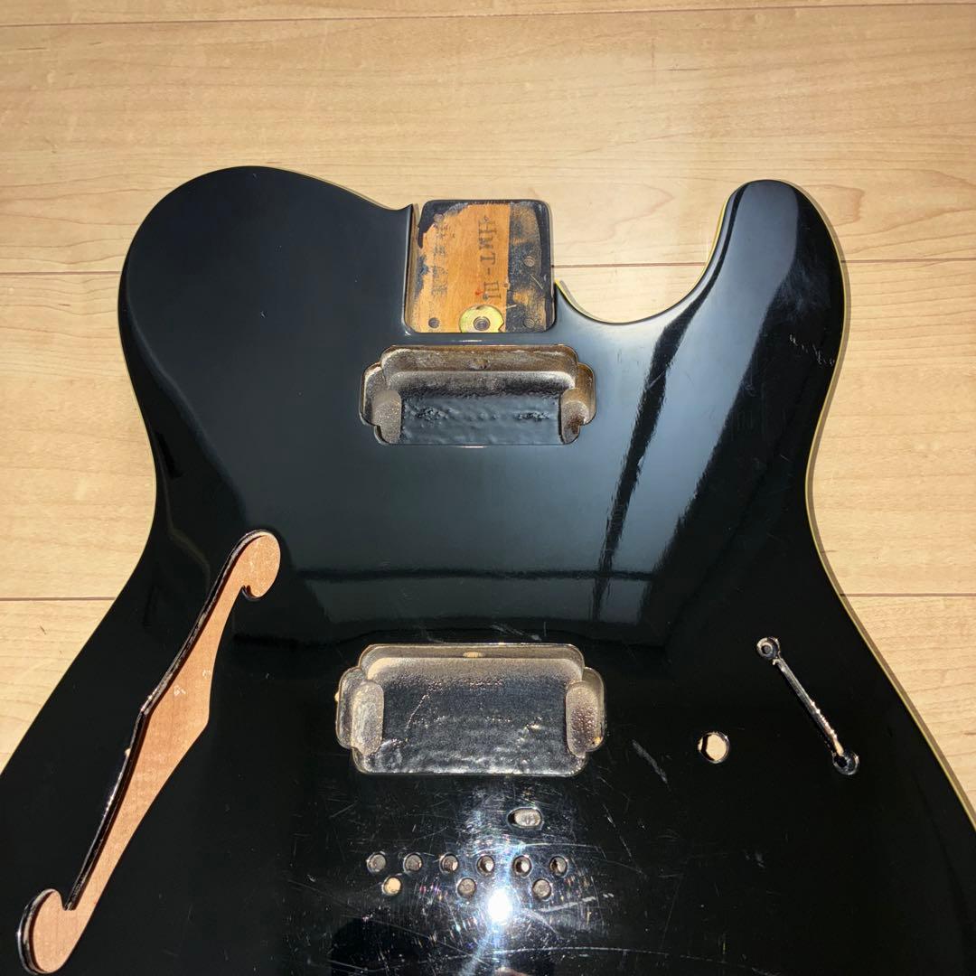 フェンダージャパン テレキャスター シンライン ボディ ブラック　HH