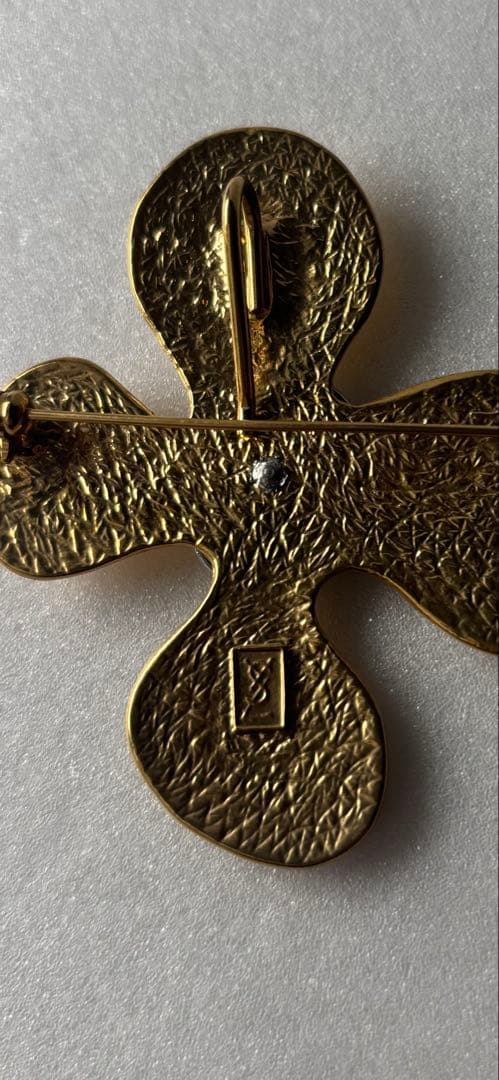 tanakas08228　イヴサンローランYSL ヴィンテージブローチ