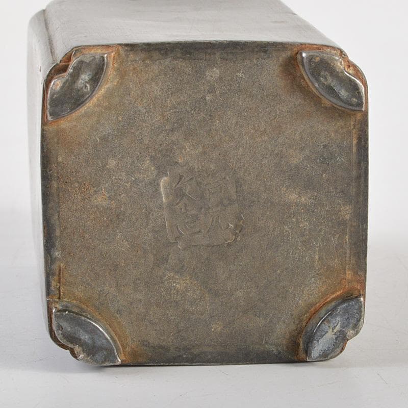 煎茶道具　古錫　茶壷　茶心壷　約110ｇ　在銘　M　R5183