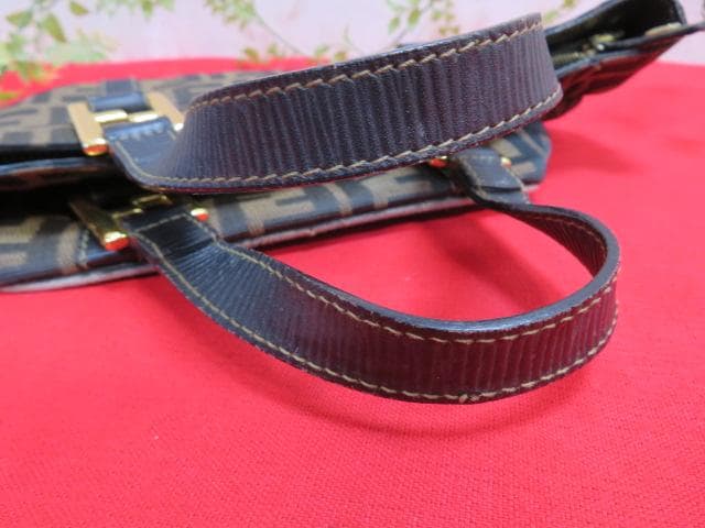 n*u様 【ee1463/ク】FENDI/フェンディ ズッカ柄 トートバッグ14