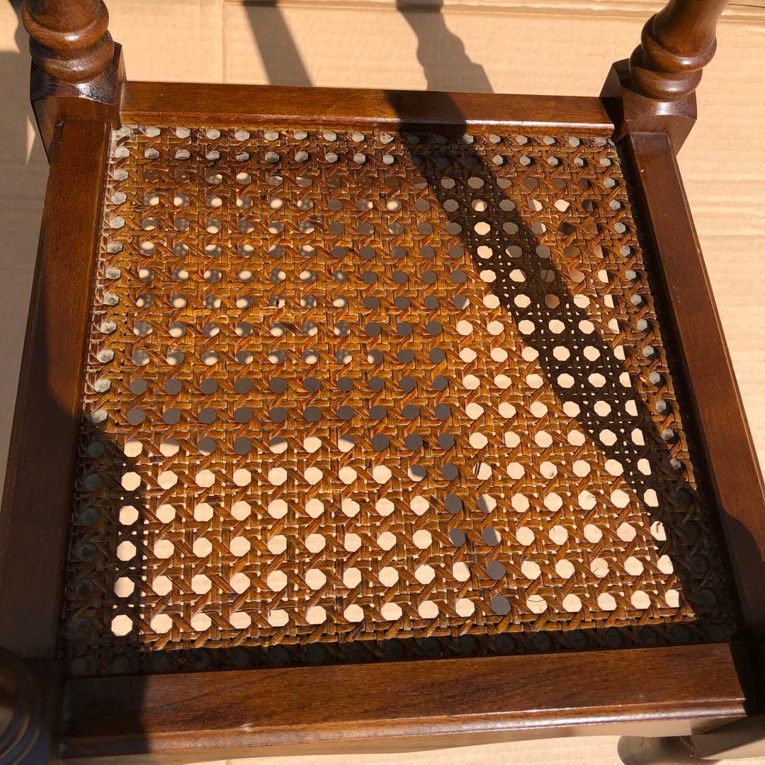 オールドカリモク アンティーク コロニアル 電話台 カリモクサイドテーブル美品