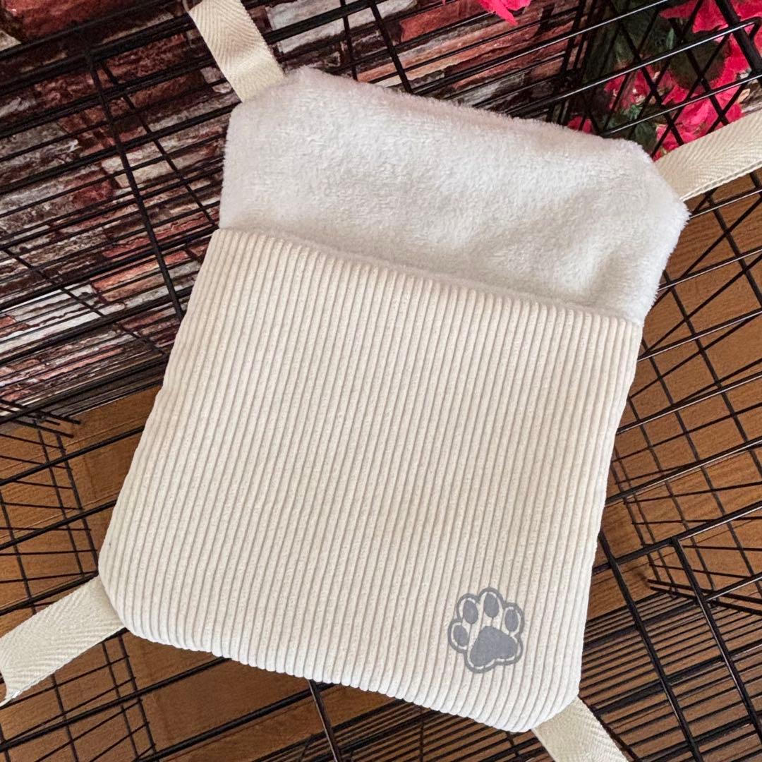 【758】小動物用シングルハンモック・お布団付き【20×25】