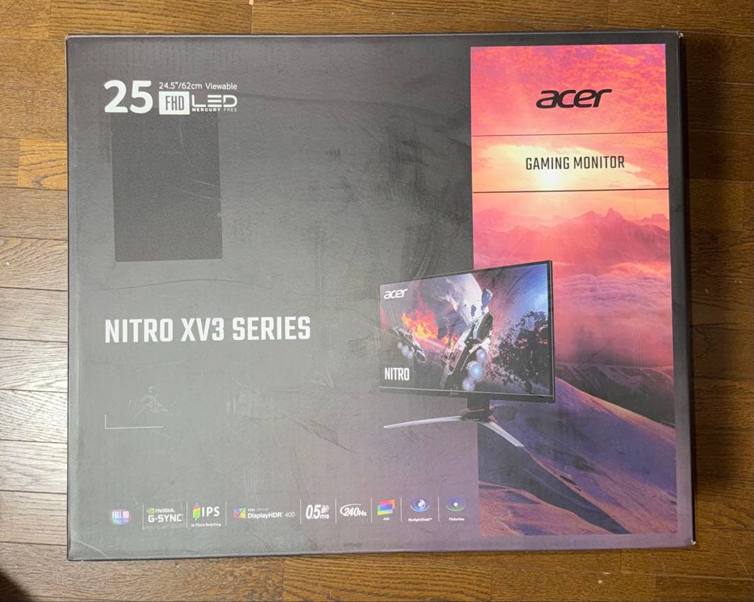 Acer ゲーミングモニター Nitro XV253QXbmiiprzx