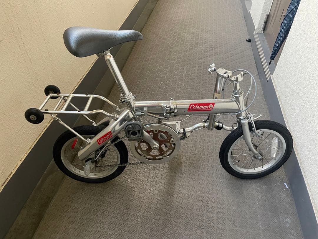 折りたたみ自転車 シルバー コンパクト　Coleman