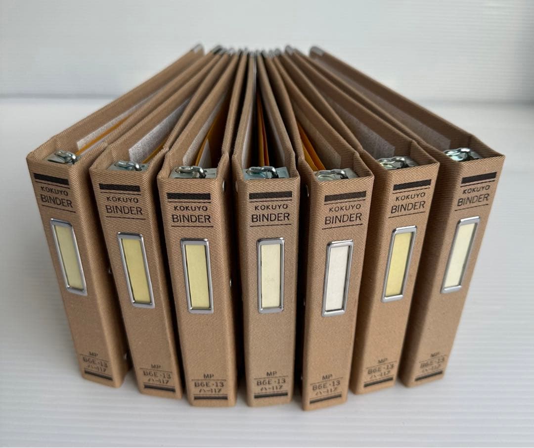 《おまとめ》コクヨバインダーMP 布貼　B6E 13穴　ハ−117 7セット
