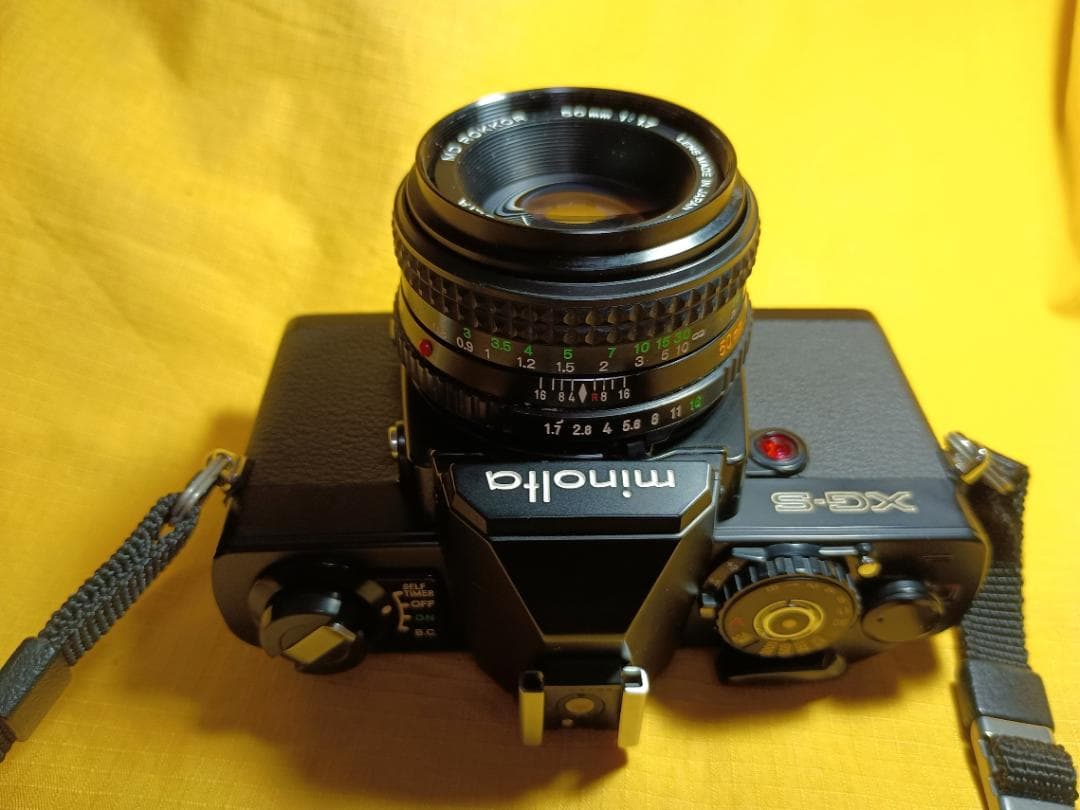 ミノルタ ‐XG-S＋MD ROKKOR 1:1.7 f=50・新品級整備品中古