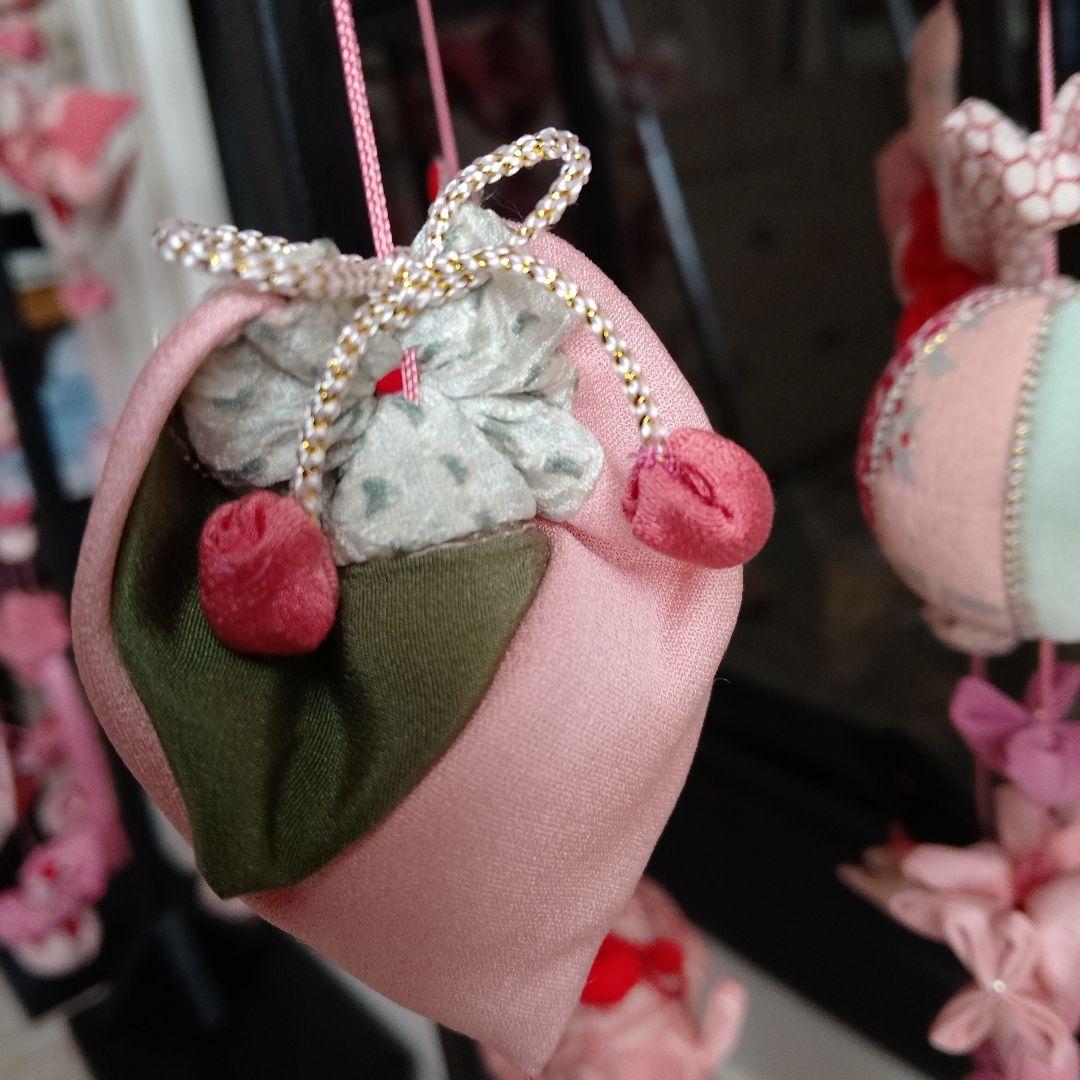 吊るし飾り　吊るし雛　ちりめん細工　ハンドメイド　ひな祭り