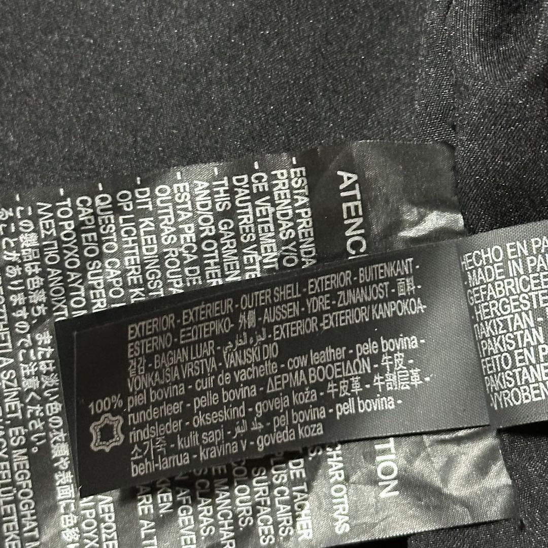 25ss ZARA ボクシーフィット レザージャケット 黒 本革