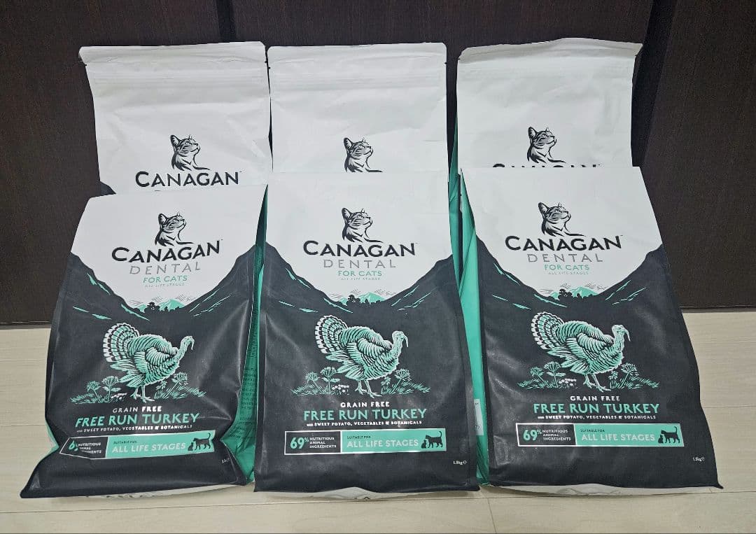 CANAGAN DENTAL カナガン ドライフード 猫用 1.5kg×6袋