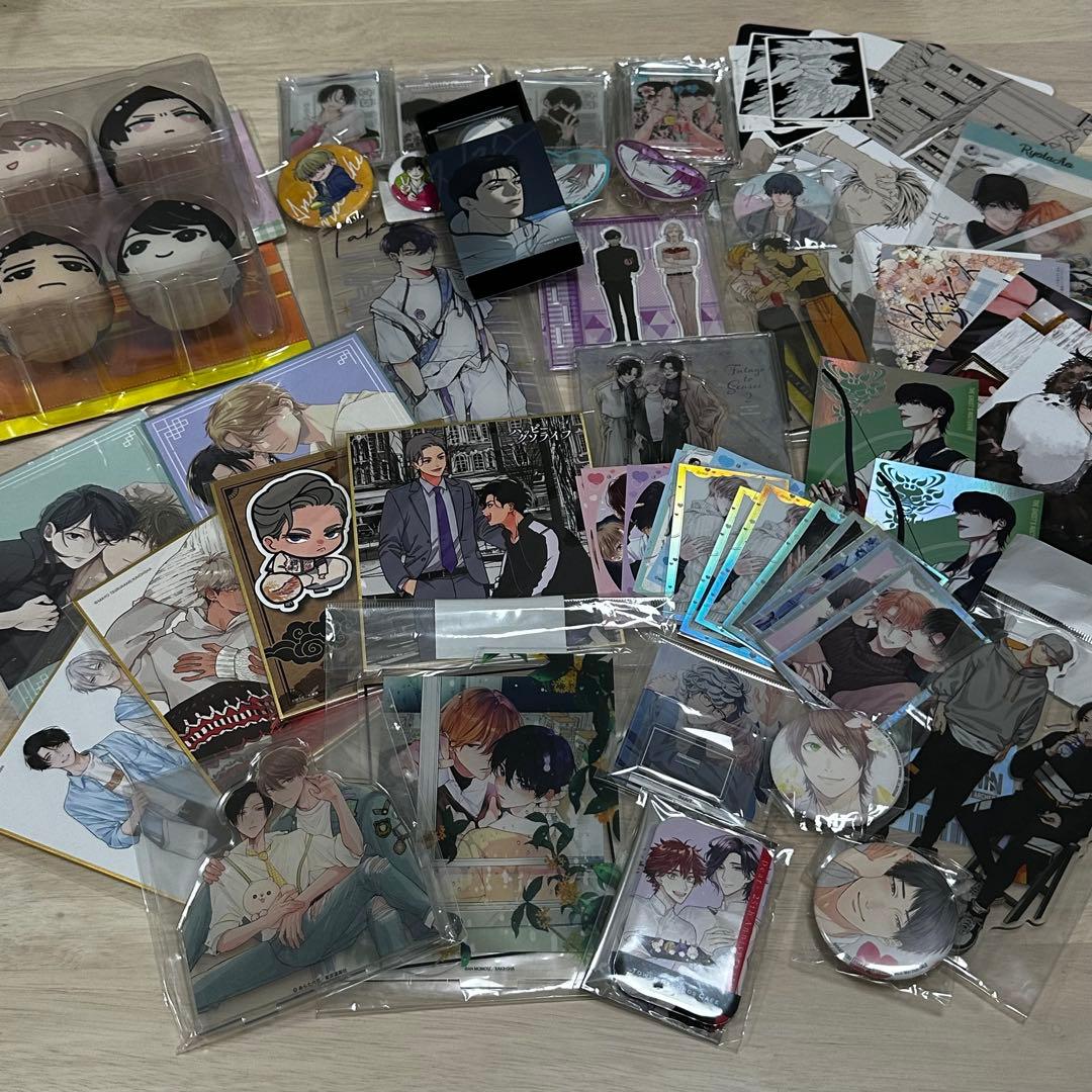 BLグッズ まとめ売り 特典 アクリルスタンド イラストカード クリアカード