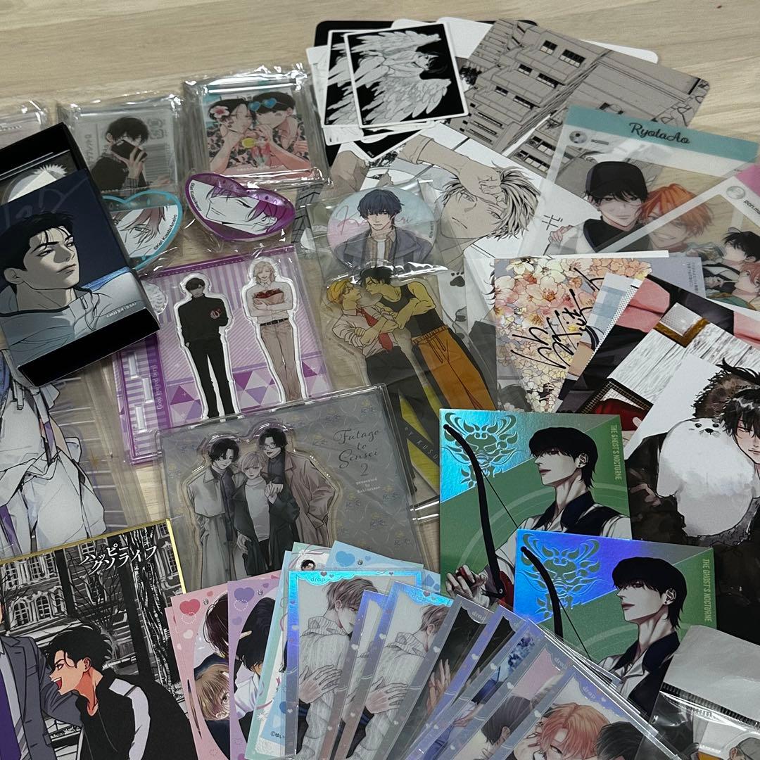 BLグッズ まとめ売り 特典 アクリルスタンド イラストカード クリアカード