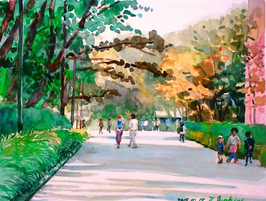 上野公園(水彩画 )