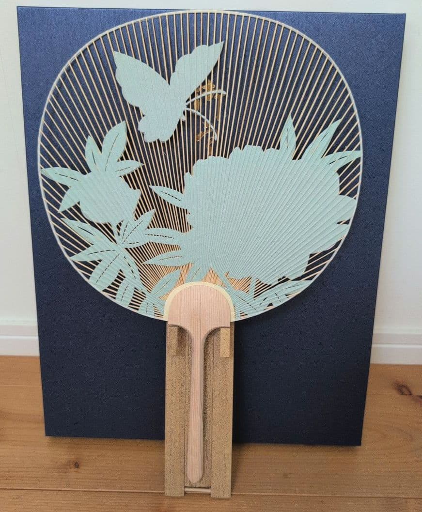 京うちわ 阿似波 特型両透うちわ【ヴァンクリーフ&アーペル】特別誂え　団扇