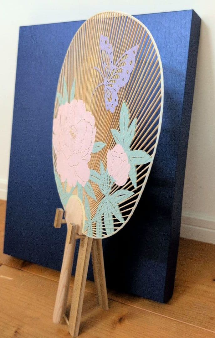 京うちわ 阿似波 特型両透うちわ【ヴァンクリーフ&アーペル】特別誂え　団扇