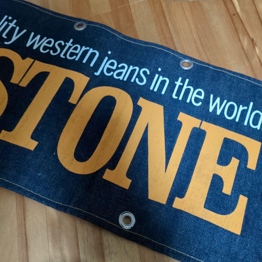 希少 レア BIGSTONE デニムバナー