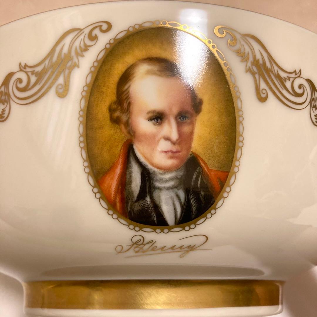 レノックス LENOX 24K 金彩 大統領などパトリオット５人の肖像