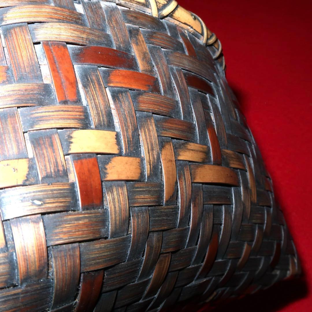 【茶道具】油竹炭斗　稽古用