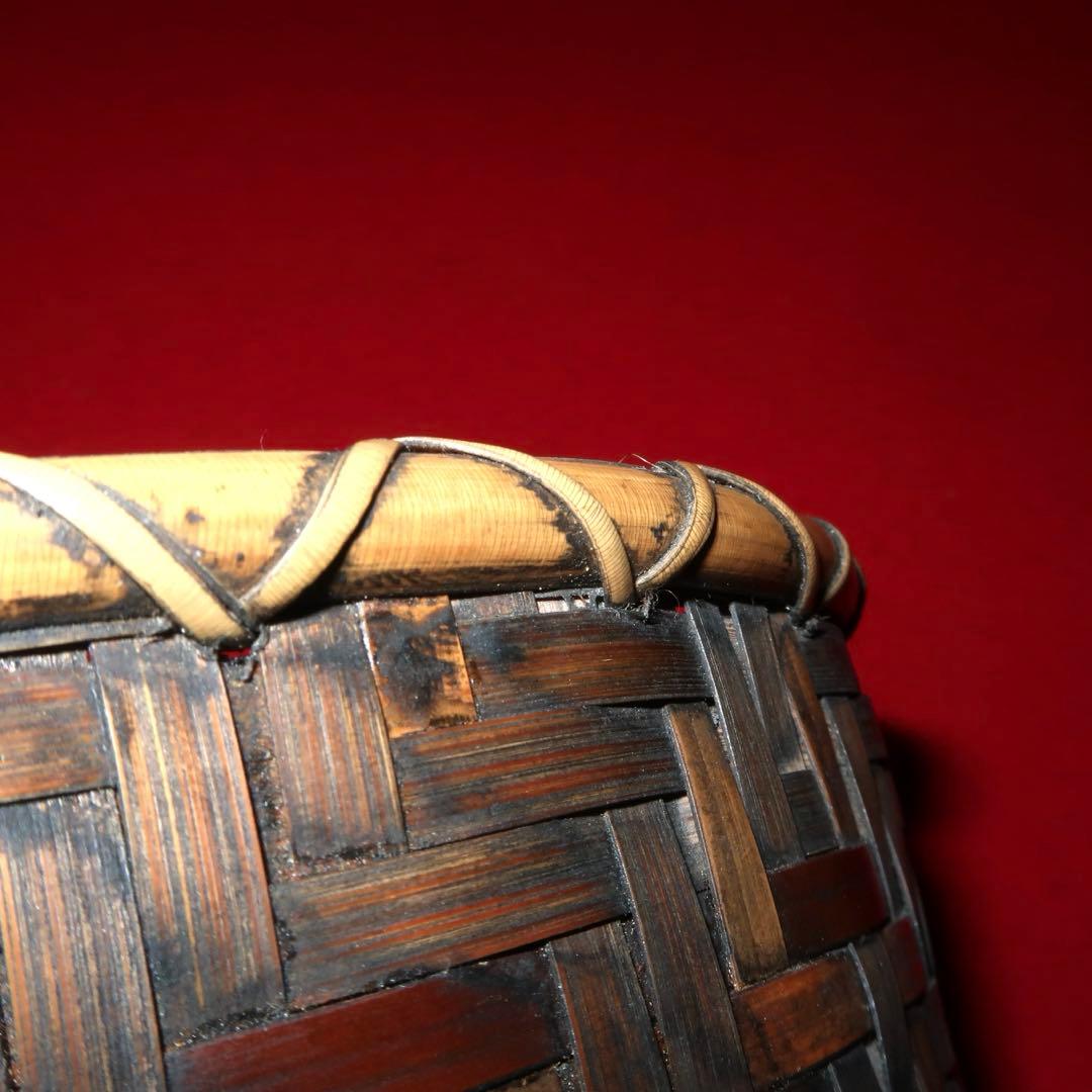 【茶道具】油竹炭斗　稽古用