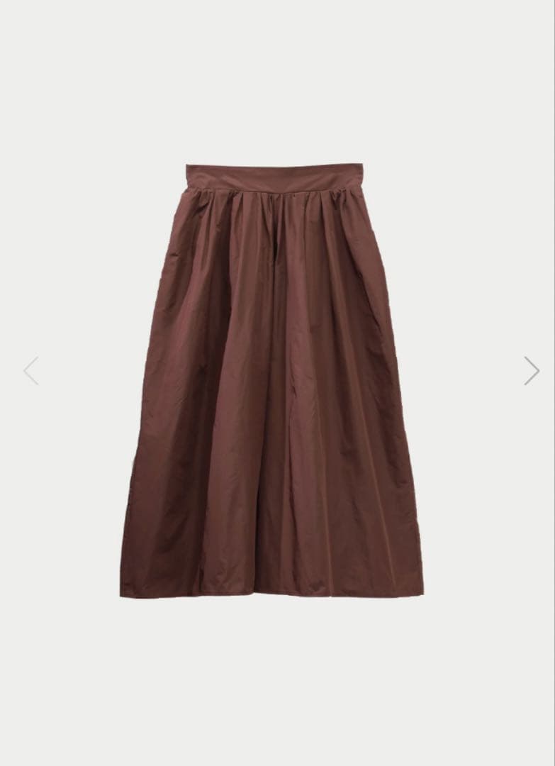 machatt マチャット　メモリーキュロットパンツ　ブラウン　2025