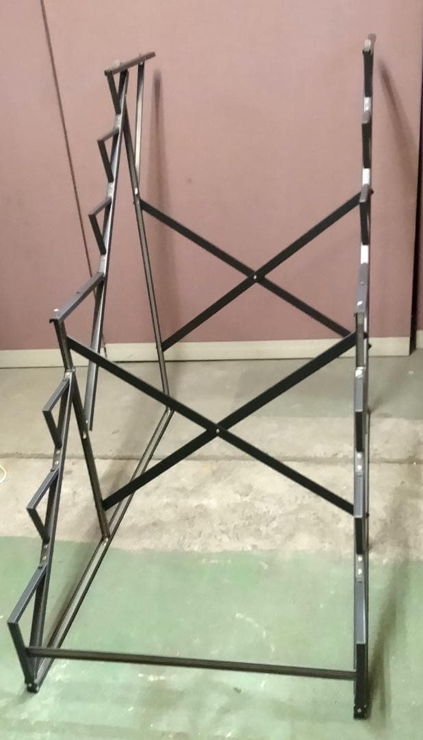 B18 雛人形用７段飾り ひな段 スチール台35号☆中古品 高さ約112cm