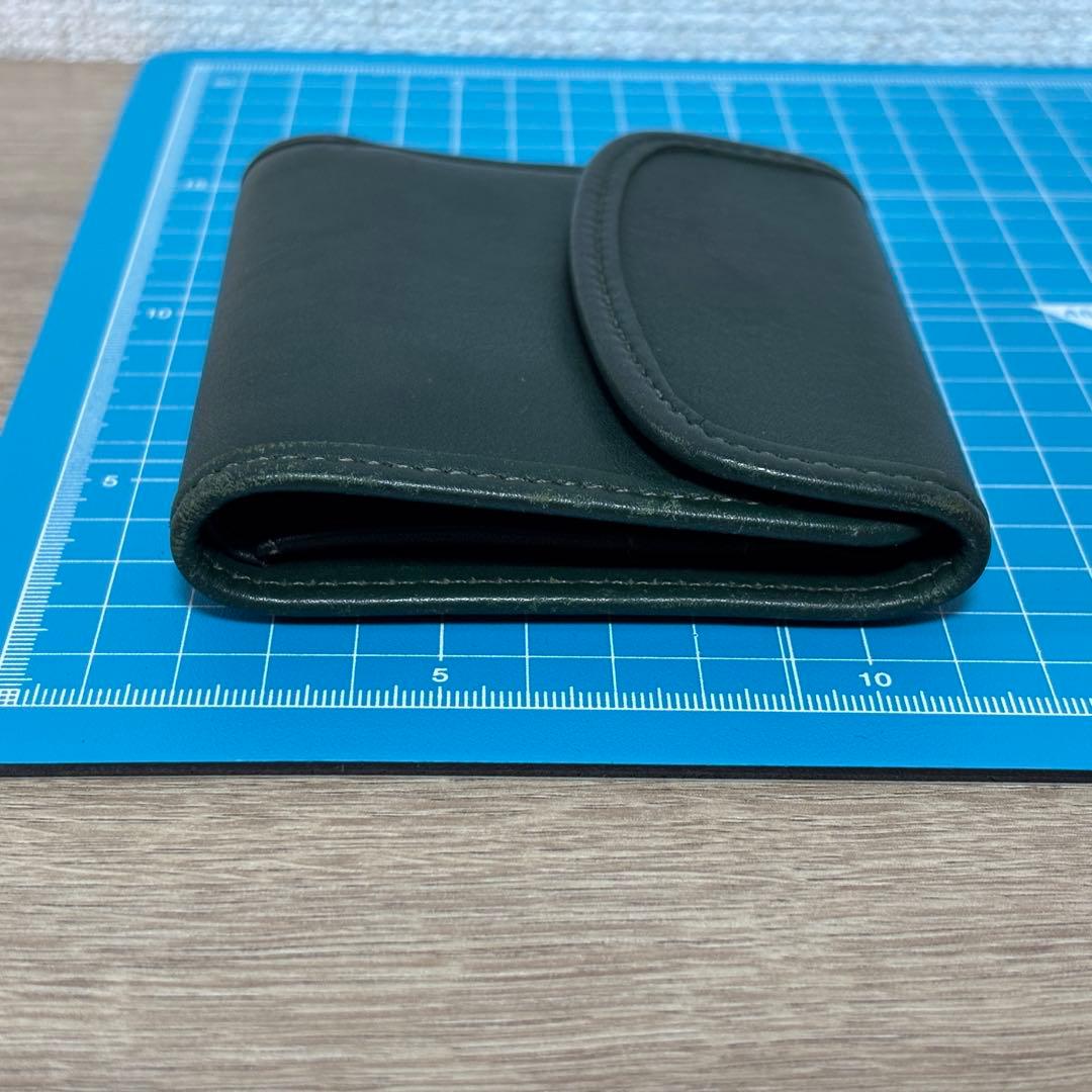 希少　オールドコーチ　COACH 三つ折り財布　コンパクトウォレット　グリーン