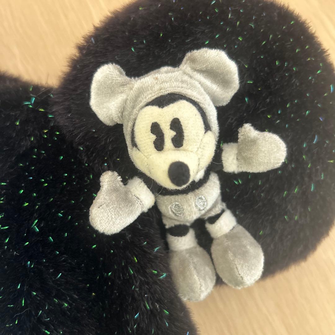 ディズニー　ファンキャップ　ミッキー　ミニー　ラメ　黒　ドッド　ビジュ　ペア